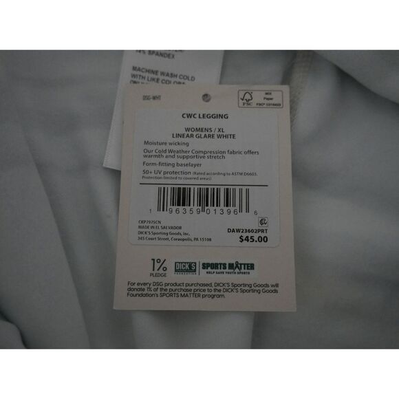 DSG Women’s Cold Weather Compression Legging Pocket High-Waist Activewear XL - Picture 9 of 11